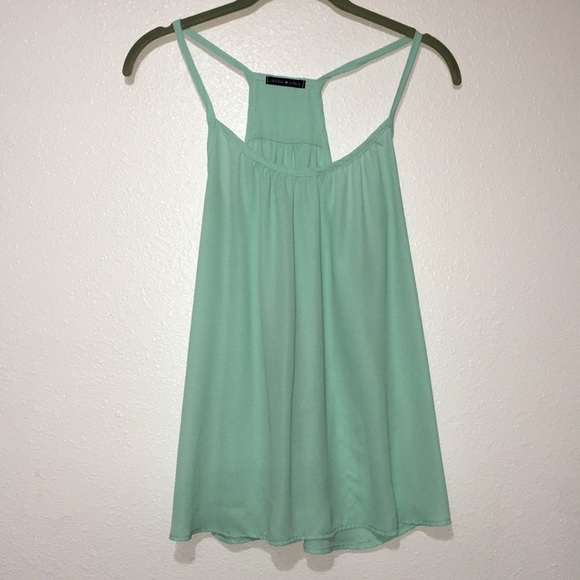 Basil❤️Lola racer back spaghetti strap top Small - Picture 1 of 3